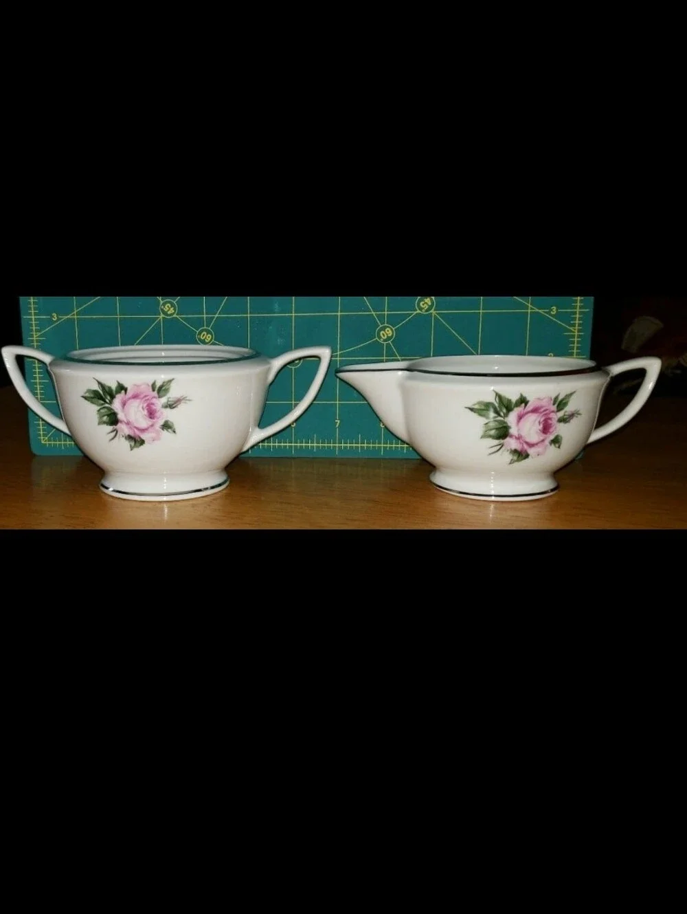 Vintage Royal Jackson Fine China Cream & Sugar Set 